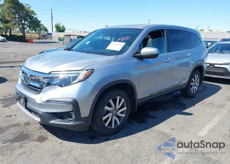 2019 Honda Pilot Ex-L z USA, uszkodzony, nr VIN 5FNYF6H50KB037395
